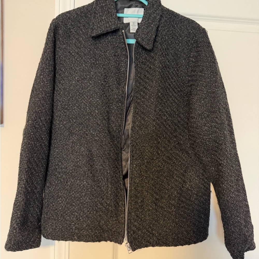 H&M Dark Gray Teddy Jacket
